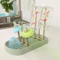 ราคา ราวตากผ้าฟางข้าวสาลี แบบพกพา ถอดออกได้ สำหรับขวดนมและถ้วยให้อาหาร ราวตากผ้า พร้อมที่วางขวดนม อุปกรณ์ทำความสะอาด สำหรับจุกนมหลอก (1731899975931495661)