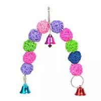 ราคา ของเล่นลูกบอลหวาย, นกแก้ว, อุปกรณ์สำหรับนก, กรงแขวน, ลูกบอลหวาย, ลูกปัดไม้, เชือกกระดิ่ง, ทอมือ, อุปกรณ์สำหรับสัตว์เลี้ยง (1731920581032052429)