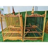 ราคา [พร้อมส่ง] กรงนก กรงนกปรอดกรงนกหัวจุกกรงไม้สักทองกรงลายฉลุ 17ซี่(พร้อมที่แขวน)งานดีโครงไม้สักทอง ห้ามเกินออร์เดอร์ละ1ใบ (1731184823086516166)