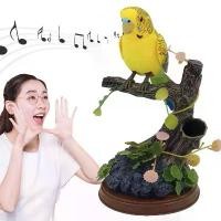 ราคา กรงนก นกปลอม กรงนกของเล่น นกแก้วร้องเพลงอิเล็กทรอนิกส์ พร้อมเซนเซอร์ตรวจจับการเคลื่อนไหว ของเล่นสําหรับเด็ก นกกรงมีเสียงนกร้อง นกกรงของเล่น กรงกลม การควบคุมเสียงเปิดใช้งานการเหน (1730795882922085028)