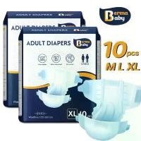 ราคา Certified productsBerma Baby ผ้าอ้อมผู้ใหญ่แบบเทป 10 ชิ้น M/L/XL ผ้าอ้อมแบบเทป กางเกงซึมซับสบาย แพมเพิสผู้ใหญ่ (1731906644810958404)