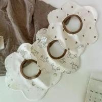 ราคา ผ้ากันเปื้อนเด็ก สไตล์เกาหลี ผ้าฝ้ายแท้ กันน้ำ 360 unisex ป้องกันคอห่าน นม ทารกแรกเกิด ผ้ากันเปื้อนกลีบดอกไม้ สไตล์อิน (1731938719769855007)