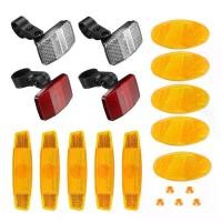 ราคา สะท้อนแสงซี่ แพ็ค 16 ชิ้น สะท้อนแสงสูง สำหรับจักรยาน ตาแมวเพื่อความปลอดภัยของเด็ก พร้อมที่ยึด เหมาะสำหรับจักรยานเสือหมอบและเสือภูเขา จักรยานเด็ก (1731515116030297341)