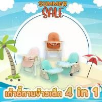 ราคา (พร้อมส่ง) เก้าอี้ทานข้าวเด็ก เก้าอี้ปรับระดับได้ พกพาได้ ฝึกนั่ง 4in1 สินค้าดี เด็กหญิง เด็กผู้ชาย สีชมพู (1731522762122889336)