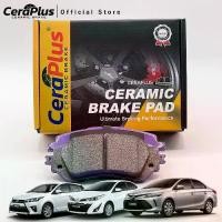 ราคา ผ้าเบรค CeraPlus TOYOTA VIOS Gen3 J,E 2013-2020 TOYOTA YARIS 1.2 J,E,G 2013-ON ผ้าเบรคเซรามิค (1730957676917786777)