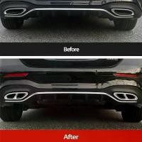 ราคา ท่อไอเสียรถยนต์, ฝาครอบท้ายท่อไอเสีย, สำหรับ Mercedes Benz A B C E GLC GLE GLS Class C207 W205 Coupe W177 W176 W246 W212 W213 A180 A200 (1731805670201852937)
