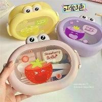ราคา กล่องอาหารกลางวันแบบพกพาสำหรับเด็ก ดีไซน์กบน่ารัก เหมาะสำหรับนักเรียนและสำนักงาน กล่องเบนโตะผลไม้ไมโครเวฟ สไตล์ Ins อาหาร ไทย คอนโด อาหาร ตรา จรวด 3 ชั้น ปิ่นโต กล่อง (1731400474928317515)