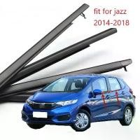 ราคา ขาย 4เส้น คิ้วรีดน้ำประตู Honda JAZZ 2014-2023 แจ๊ส คิ้วรีดน้ำยางรีดนำ้ขอบกระจก weatherstrip ยางรีดน้ำนอก (1732051118146815414)