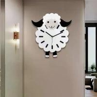 ราคา นาฬิกาแขวนห้องเด็ก ดีไซน์แกะน้อย สไตล์การ์ตูน นาฬิกาแขวนห้องนั่งเล่น เงียบ นาฬิกาแขวนผนังบ้าน ทันสมัย นาฬิกาควอทซ์สร้างสรรค์ นาฬิกา ไม้ แขวนผนัง มินิมอล นาฬิกา ติด ผนัง บ้า (1731888560788637276)