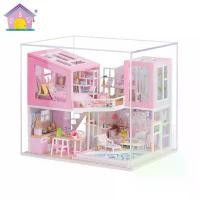 ราคา บ้านตุ๊กตา รุ่น M915 First Love 2ชั้นพร้อมสระเล่นน้ำส่วนตัว บ้านDIY ทำจากไม้ บ้านจิ๋ว คําแนะนําผลิตภัณฑ์ใหม่ของเดือนนี้ (1732069495126852754)