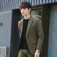 ราคา ชุดสูทลำลอง สไตล์หล่อ สูทขนาดเล็ก สำหรับผู้ชาย ฤดูใบไม้ผลิและฤดูร้อน บาง สไตล์เกาหลี ทรงสลิมฟิต ธุรกิจ เสื้อสูทสีดำ (1731993048773920252)