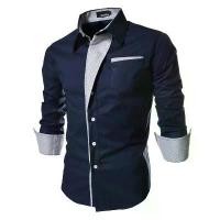 ราคา เสื้อเชิ้ตลายทางสำหรับผู้ชาย แขนยาว ทรงสลิมฟิต ธุรกิจ สีดำและสีขาว เสื้อเชิ้ตชาย เสื้อผ้าสังคม 2024 Camisa Masculina Vetement Homme (1731296636806400097)