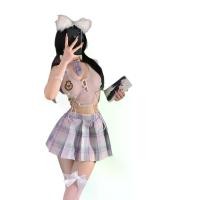 ราคา ชุดเครื่องแบบ JK สไตล์ญี่ปุ่น เซ็กซี่ และน่ารัก ชุดชั้นในนักเรียนหญิง พร้อมกระโปรงสั้น ชุด แม่บ้าน ทหารเรือ (1731867389358867862)