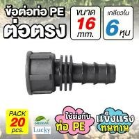 ราคา ข้อต่อท่อ HDPE ต่อตรง ขนาด 16 มม. เกลียวใน 6 หุน [แพ็ค 20 ชิ้น] ข้อต่อท่อ PE เกษตร บล็อกบัสเตอร์ (1731688505832015534)