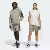 ราคา adidas บาสเกตบอล กางเกงขาสั้นผ้าสเปเซอร์ adidas Basketball Unisex สีเบจ JC7839 (1731591686028166931)