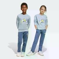ราคา adidas ไลฟ์สไตล์ ชุดเสื้อและกางเกงจ็อกเกอร์ adidas x Smileyworld สำหรับเด็ก เด็ก สีน้ำเงิน JD0002 (1731732002975680275)