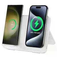 ราคา แท่นชาร์จไร้สาย, แท่นชาร์จเร็ว, ไฟกลางคืน LED, พับได้, สำหรับ iPhone, Samsung Galaxy, Apple Watch, Airpods2, แท่นชาร์จ (1731654644771095678)