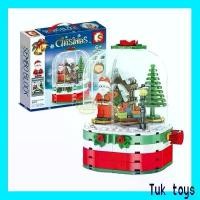 ราคา ตัวต่อเลโก้จีน คริสต์มาส Merry Christmas มีไฟ ไขลานได้ ไม่มีเสียง จำนวนตัวต่อ 249 ชิ้น NO.601090 เลโก้คริสต์มาส (1732193662690297750)