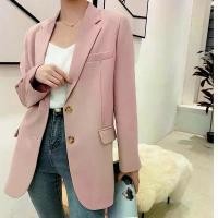 ราคา พร้อมส่ง เสื้อสูท สูททำงาน มีซับ สูทแฟชั่น สูทสีพื้น Blazer Suit สูทแขนยาว สีพื้น สูทสีชมพู เบลเซอร์ คําแนะนําผลิตภัณฑ์ใหม่ของเดือนนี้ Clothing Women ผู้หญิง แจ็กเก็ต christma (1731269973840792045)
