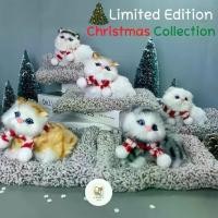 ราคา [พร้อมส่ง] Merry Christmas ตุ๊กตาแมวดูดกลิ่น ตุ๊กตาแมวดับกลิ่นในรถ ของขวัญปีใหม่ น่ารักเหมือนจริงมากๆๆ ถูกใจคนรักน้องแมวที่สุด (1731970013024782213)
