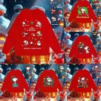 ราคา คอกลม Hoodie Snoopy's Christmas คริสต์มาส Sweatshirt คริสต์มาสสไตล์ใหม่แขนยาวหมวกกันน็อก Snoopy M-3XL (1731480996834413374)