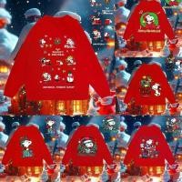 ราคา Snoopy's Christmas คริสต์มาส Sweatshirt คริสต์มาสสไตล์ใหม่แขนยาวหมวกกันน็อก Snoopy M-3XL (1731481044781861694)