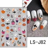 ราคา สติกเกอร์ติดเล็บ พร้อมส่งทุกวัน Halloween Nail Stickers สติกเกอร์สไตล์เกาหลี กันน้ำปลอดสารพิษ ไม่ต้องลอกน้ำ (1729739126594177735)