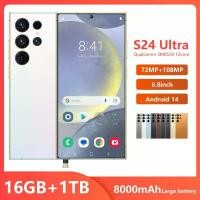 ราคา สำหรับ Samsung S24 Ultra Original Smartphone 7.3HD โทรศัพท์มือถือ 5G Dual SIM Android 14 โทรศัพท์มือถือ Snapdragon 8 รุ่น 3 โทรศัพท์มือถือรุ่นโลก ผ่อน ไอโฟน ผ่อน โทรศัพท์ ผ่อน (1732020818649974075)