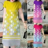 ราคา ชุดสตรี, เทศกาล Songkran, ผ้าชุดไทย, คอกลมฤดูร้อน, ชุดแขนสั้น, สไตล์ชาติพันธุ์ย้อนยุค, ชุดหลวม, ชุดเด็กผู้หญิง, สำหรับผู้หญิง, ปี 2025 (1731637309019227549)