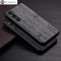 ราคา เคสสำหรับ Sony Xperia 1 V 10 V funda เคสโทรศัพท์หนังลายไม้ไผ่ เคส coque สุดหรูสำหรับ sony xperia 1 v (1729646275787917978)