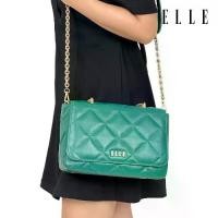 ราคา ELLE กระเป๋าถือ ELLE QUITING HANDBAG รุ่นกระเป๋าสะพายคิ๊วติ่ง หนังวัวแท้ (Shoulder bag) I EWH163 (1731217771464853962)