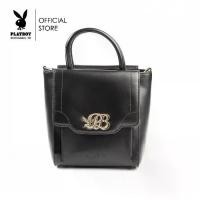 ราคา PLAYBOY รุ่น Aura Bag กระเป๋าสะพายข้างผู้หญิง รหัสST-B251PB602 ดีไซน์ทรงTop Handle Bag ช่องด้านหน้าแต่งฝากผิด แต่งอะไหล่ลูกบิดโลโก้มี 2 สี Midnight และ White cloud (1731792763005470863)