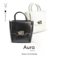 ราคา PB:รุ่น Aura Bag กระเป๋าสะพายข้างผู้หญิง รหัสST-B251PB602 ดีไซน์ทรงTop Handle Bag ช่องด้านหน้าแต่งฝากผิด แต่งอะไหล่ลูกบิดโลโก้มี 2 สี Midnight และ White cloud (1731792570360433254)