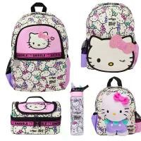 ราคา Australia Smiggle Backpack Hello Kitty Backpack Student Kindergarten Water Bottle Kitty Cat Insulated Lunch Bag (1732055067613824996)