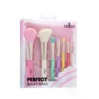 ราคา (1 เซต) OD8-193 Odbo Perfect Brush Beauty Tool เซตแปรงแต่งหน้าพาสเทล 7 ชิ้น + กระเป๋า (1731838883395503932)