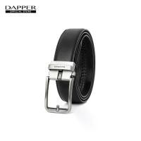 ราคา DAPPER เข็มขัดหนังแท้ ปรับสายได้ Edge Ratchet Belt with Automatic Buckle สีดำ (1731408050322572471)