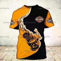 ราคา เสื้อยืด Harley-Davidson 3D Moto Dirt Bike, เสื้อแขนสั้น, Unisex, สำหรับผู้ชาย, เหมาะสำหรับ Motobike, 2024, เสื้อ (1730850505230485884)