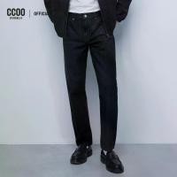 ราคา CC DOUBLE O กางเกงยีนส์ฟอกสีดำทรงขาตรง ผู้ชาย BLACK WASH STRAIGHT FIT JEANS รุ่น C5SCMDJE05 (AW25#P1) (1731981409284098814)