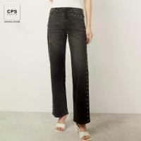 ราคา CPS CHAPS กางเกงยีนส์ขายาวสตั๊ดหมุด ผู้หญิง STUDDED BLACK JEANS รุ่น C25WFJA185 (AW25#A1) (1731874190378829102)