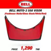 ราคา [จัดส่งทันที] แก๊ปหน้า BELL MOTO-3 550 VISOR FASTHOUSE MATTE GLOSS BLACK WHITE RED (1731260731879687434)