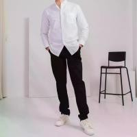 ราคา กางเกงชิโนขายาว UrbanSNAPS สีดำ Black ผ้ายืดหยุ่น Cotton & Spandex ทรง Slimfit (1731116826787809855)