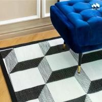 ราคา Mat-er เสื่อแทนพรม ลาย Tiles 3D สี Black/White (1729584230326963095)