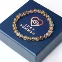 ราคา LUCY SUMMER กำไลข้อมือหินแท้ Black Gold Super Seven Rutile Quartz แบล็คโกลด์ซุปเปอร์เซเว่น ขนาด 7 mm. (1731969028656957085)