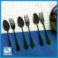 ราคา CODชุดช้อนส้อม 3 คู่ สีดำ ช้อนส้อมทานข้าว ช้อนคาว ส้อมคาว Black Twin FishTikTok (1731490062039025224)