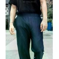 ราคา Pleated pants - Navy blue กางเกงพลีท สีกรม - Khunkris.styler (1729519639977757006)