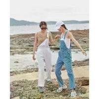 ราคา Sis story ชุดเอี๊ยมยีนส์ ขายาว Sis Mario denim overalls - Blue/White (1729574962833950960)