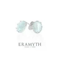 ราคา Eramyth Jewelry ต่างหูปักก้าน พลอยแท้ เงินแท้ 925 ฝั่งด้วยพลอยบลูโทปาส (Blue Topaz) สินค้ามาตรฐานส่งออก SH-0250-S52 (1731195662733576160)
