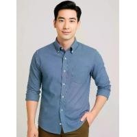 ราคา UrbanSNAPS "WEEKDAY SHIRT" Oxford Slimfit Long-Sleeve Chambray Blue Edition (เสื้อเชิ้ตแขนยาวผ้าอ๊อกฟอร์ด สีฟ้าแชมเบรย์) (1732002855299941951)