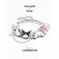 ราคา กำไลข้อมือเด็ก Sanrio ของแท้ Cinnamoroll ดีไซน์ใหม่ เหมาะสำหรับเด็กผู้หญิงอายุ 14 ปีและ 9 ปี เหมาะสำหรับเด็กผู้หญิงชั้นประถมศึกษา ของขวัญวันเกิด jewelry mystery jar pandora bracelet (17320374174411338