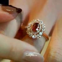 ราคา แหวนทับทิมสีแดง สไตล์วินเทจหรูหรา สำหรับผู้หญิง ดีไซน์เรียบง่าย สไตล์ฝรั่งเศส แหวนนิ้วเปิด เหมาะสำหรับนิ้วชี้ ฝังเพชร pandora bracelet (1731888854592161344)